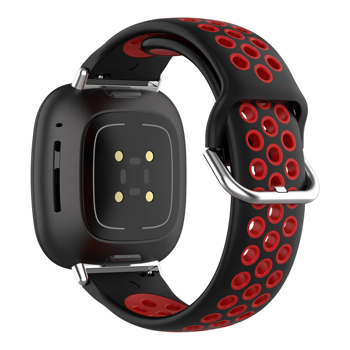 For Fitbit Versa 4 Sense 2 Silicone Watch Band Dual Color Sport Wristband Strap Soft Replacement with Stainless Steel Buckle For Fitbit Versa 4 Sense 2 Silicone Watch Band Dual Color Sport Wristband Strap Soft Replacement with Stainless Steel Buckle